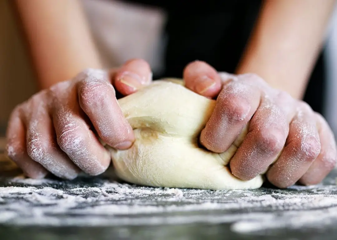 rolling and making dough balls