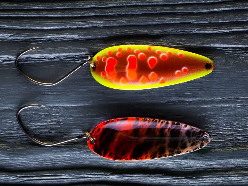 bright trout lures for muddy water